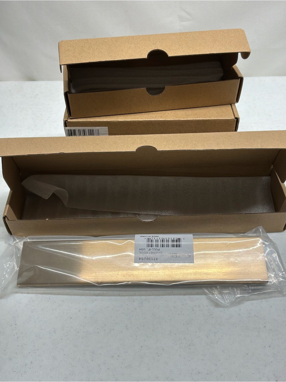 Emtek Gold Colored Cabinet Pulls - Lot of 5 New in Box